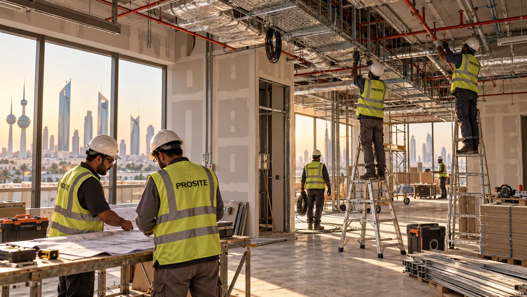 Best fit-out company Kuwait commercial interior by Prosite