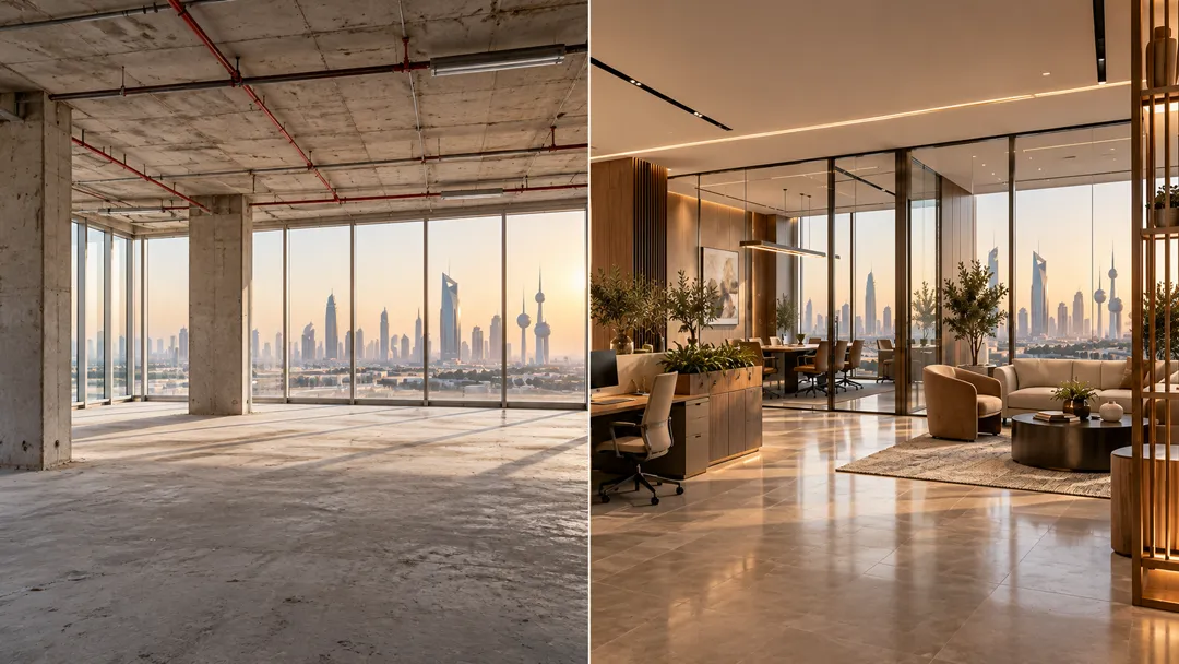 Best fit-out company Kuwait commercial interior by Prosite