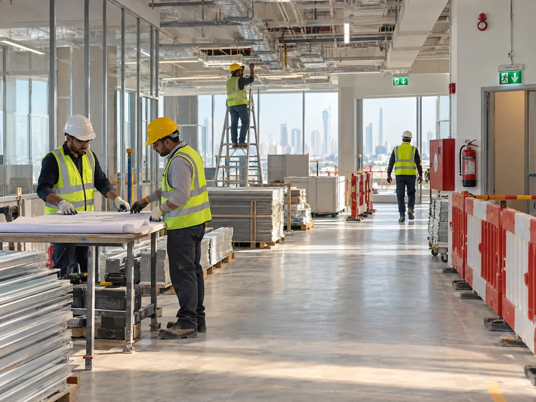 Safe commercial fit-out work in Kuwait