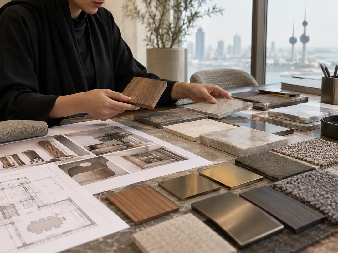 Fit-out material selection for Kuwait commercial interiors