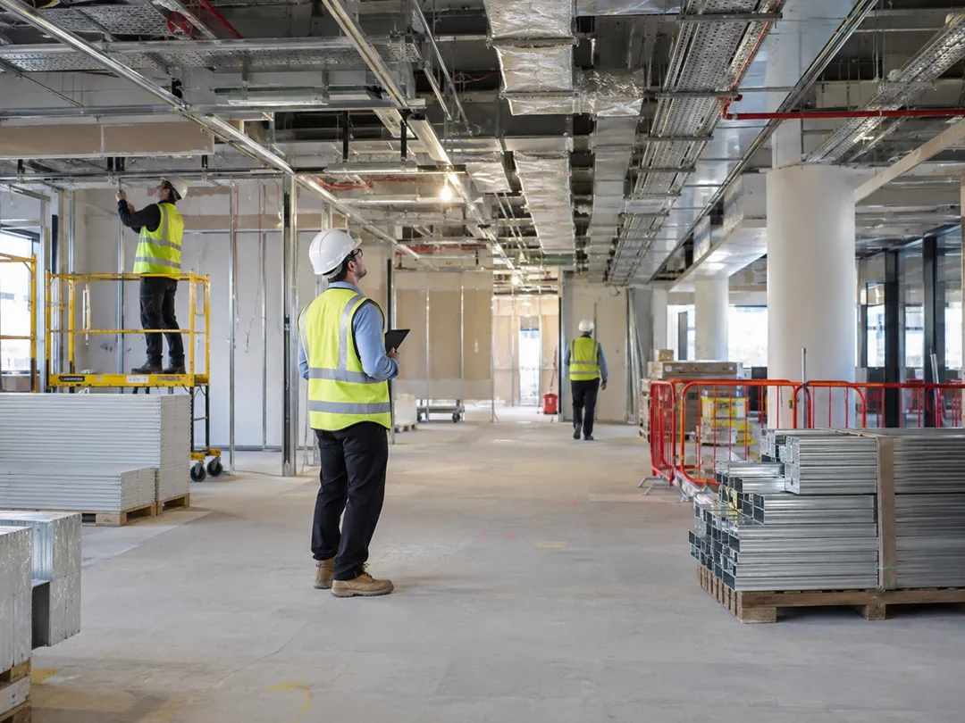 Professional commercial fit-out site in Kuwait