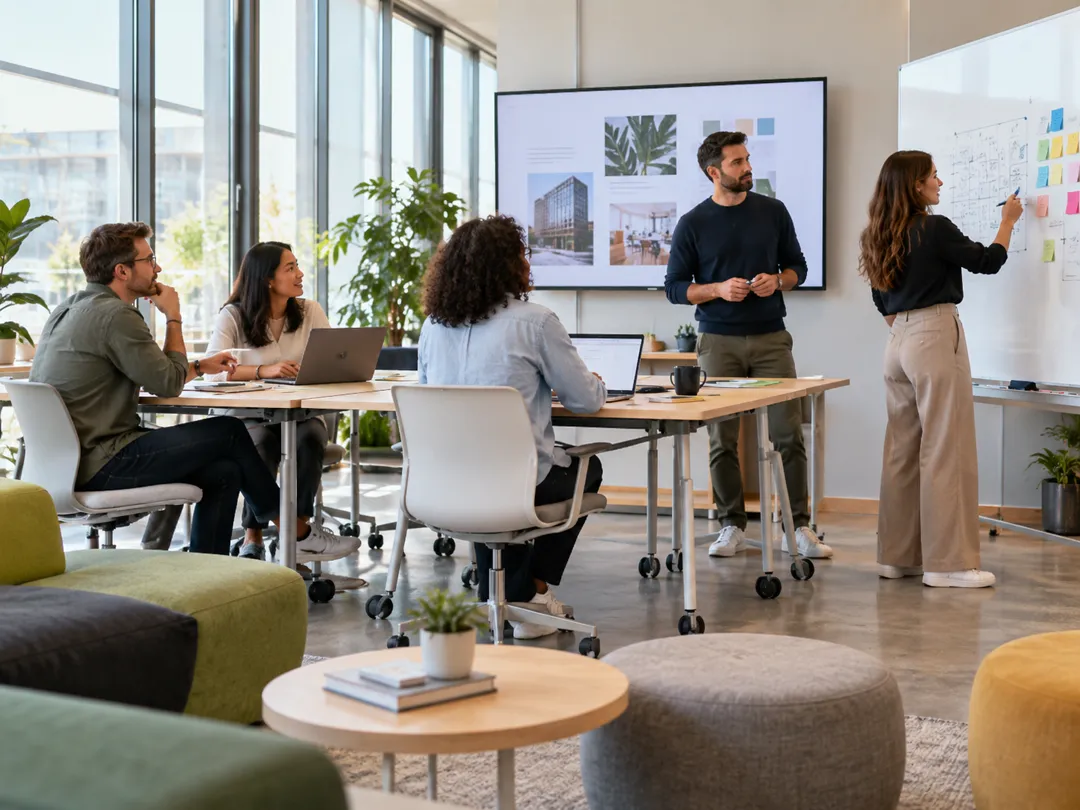 Flexible modern workplace design